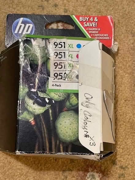 Photo of free Ink cartridges for HP PRINTER (Sidlesham PO20) #1