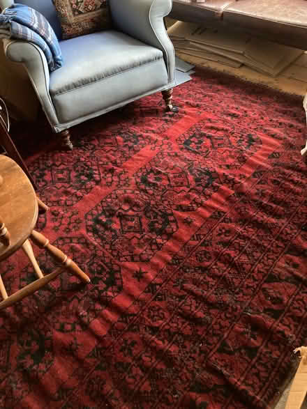 Photo of free Worn large Afghan wool rug and underlay (Walton Manor OX2) #1