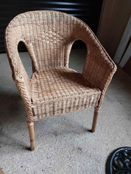 Photo of free Wicker chair (Giffard Park MK14) #1