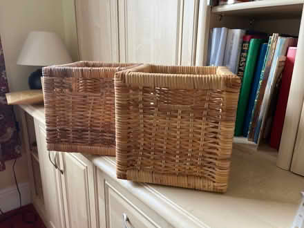 Photo of free Wicker storage basket (Goodmayes IG3) #1