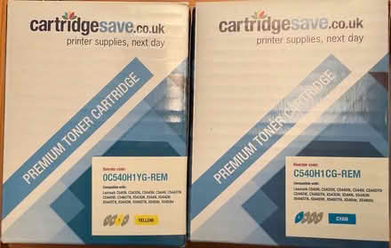 Photo of free Cyan and Yellow Toner Cartridges for Lexmark (TN24) #1