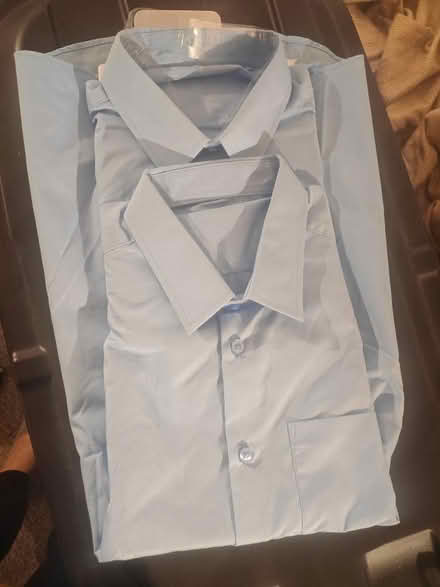 Photo of free Shirts X2 sky blue14-15yrs (South Oxhey WD19) #1