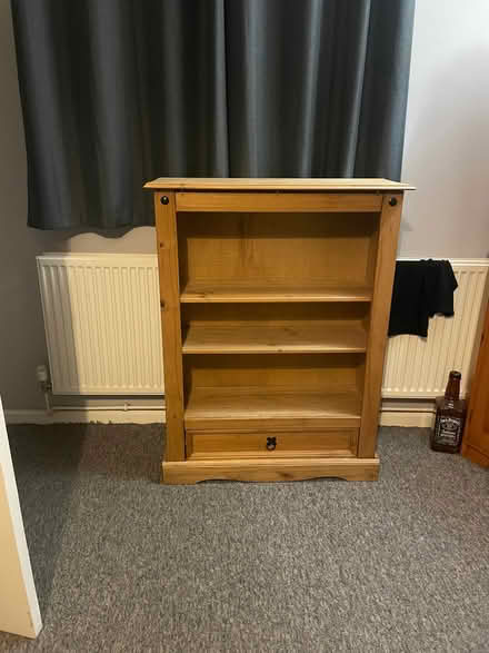 Photo of free Mexican pine shelf unit with drawer (Southdown) #1