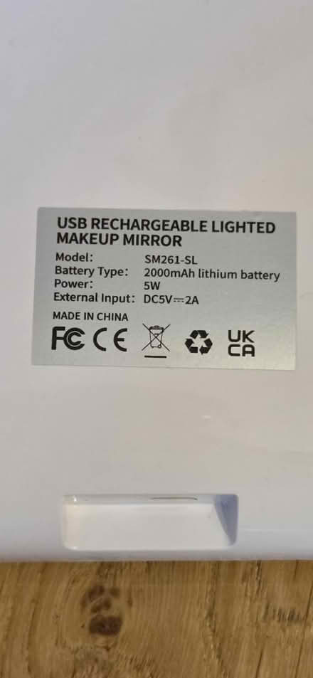 Photo of free Make up mirror with inbuilt light (Chichester PO19) #4
