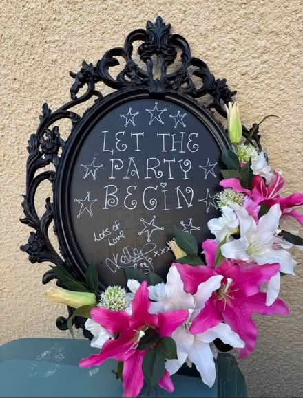 Photo of free Funky chalkboard with flowers (Dawlish Devon EX7) #1