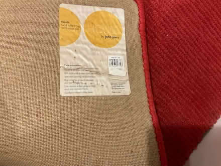 Photo of free Red wool rug John Lewis 100% wool (SE26) #1