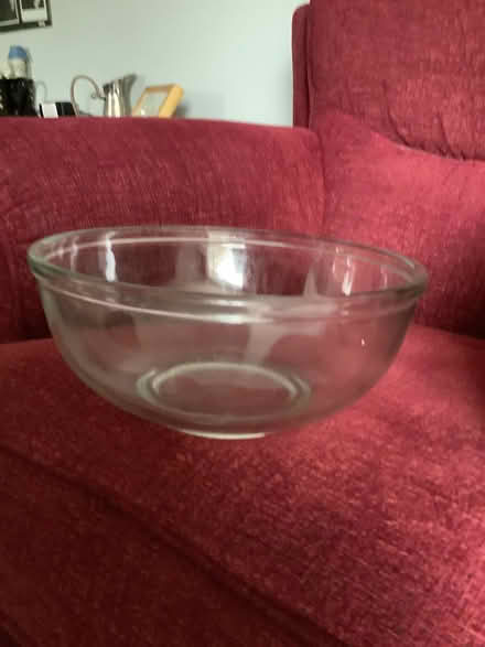Photo of free Large glass mixing bowl. Dessert glass bowl . (Kenilworth CV8) #1