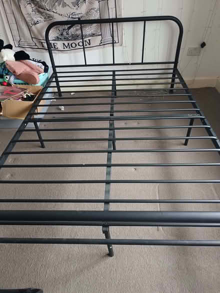 Photo of free Metal double bed frame (Poulton CH44) #1