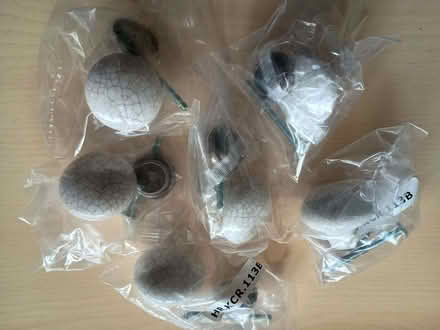 Photo of free Ceramic door/drawer knobs crackled glaze effect x 6 (Knaresborough HG5) #2