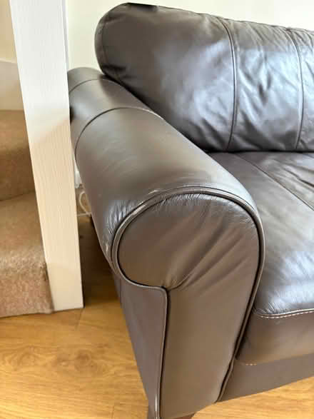 Photo of free Brown leather sofa (Kingston KT1) #3