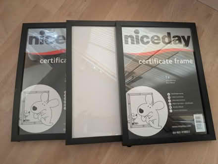 Photo of free Black Wooden A4 Certificate Frames (CT1) #2