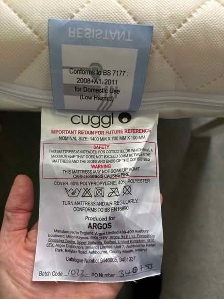 Photo of free Mattress for Toddler Bed + waterproof protector & 2 sheets (Leytonstone E11) #4