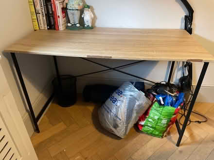 Photo of free Wooden desk 120cm (Hammersmith) #1
