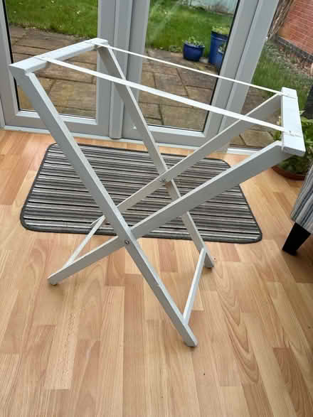 Photo of free Wooden white tray with stand (Blaby LE8) #3