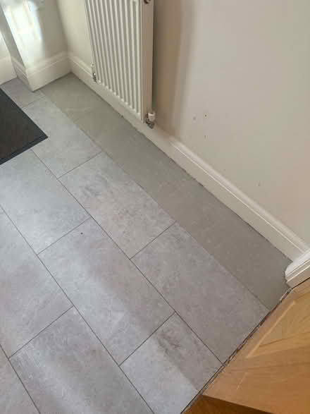 Photo of Soho Cement LVT tiles (Polyflor Camaro – 2347) (Tolleshunt Knights CO5) #1