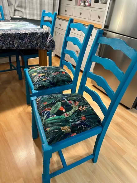 Photo of free 4 upcycled chairs (Blaby LE8) #1
