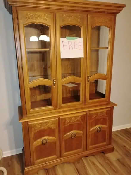 Photo of free Solid Wood China Cabinet (North End) #1