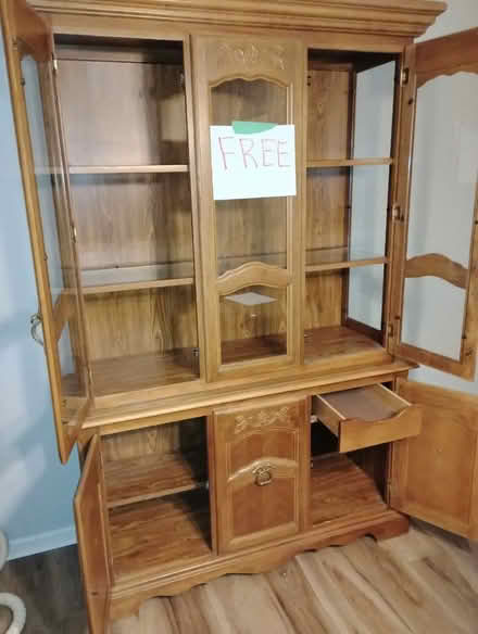 Photo of free Solid Wood China Cabinet (North End) #2