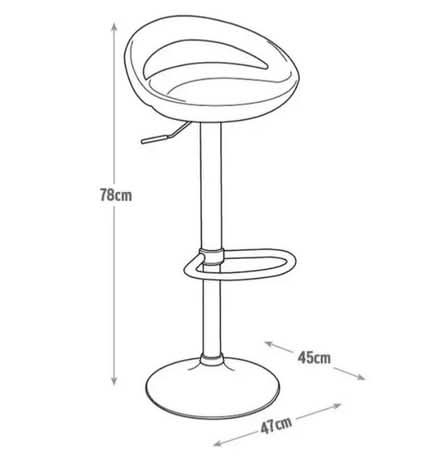 Photo of free Black gloss adjustable bar stool (Beaconsfield HP9) #2