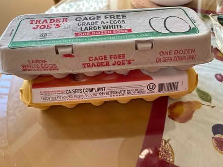 Photo of free Two egg cartons (Saratoga Village) #1
