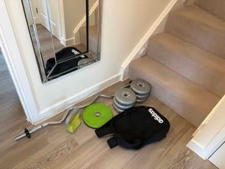 Photo of free Adidas rucksack, barbell with x6 (2.5kgs) and waist twister (Stanford-Le-Hope SS17) #1