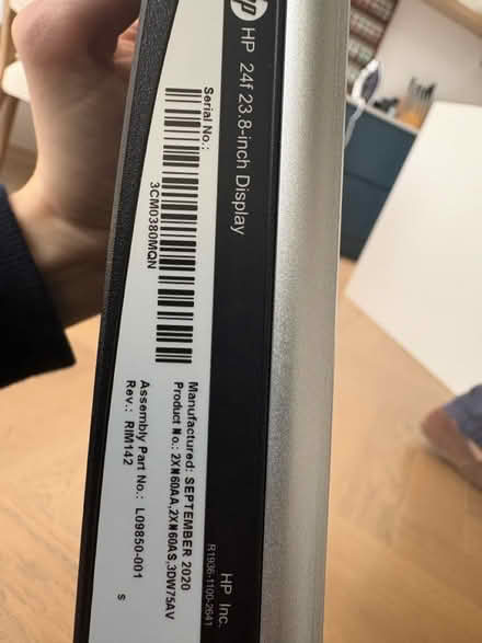 Photo of free HP monitor and black computer stand (W4) #2