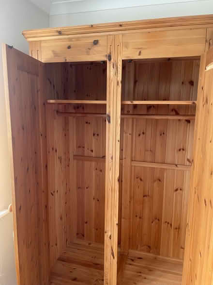 Photo of free Pine double wardrobe (St Stephens AL3) #3