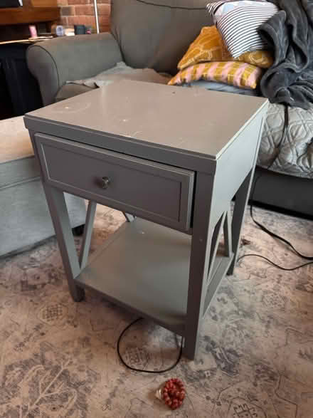 Photo of free Side table w drawer (Andersonville /Ravenswood) #1