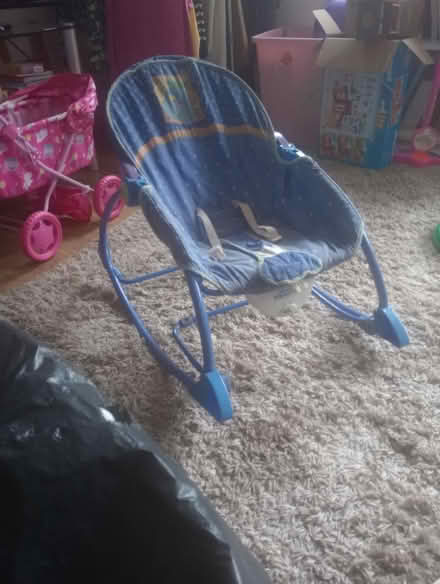Photo of free Baby rocker in blue (Abingdon Oxfordshire OX14) #1