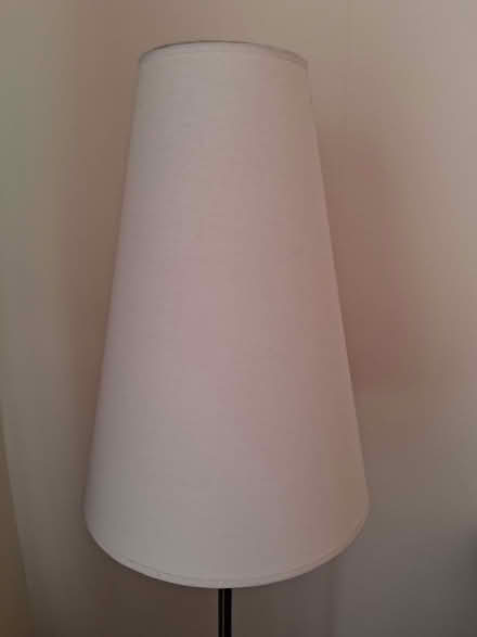 Photo of free Wooden bedroom lamp with beige shade (BT8) #3