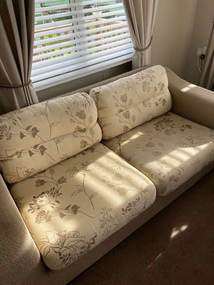 Photo of free 2xcaravan sofas (Argae hall caravan park) #1