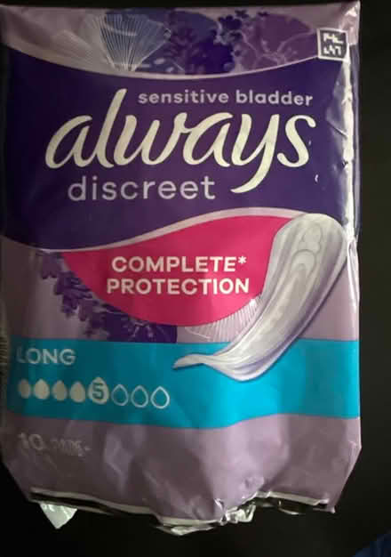 Photo of free Always discreet pads x9 (Fareham PO16) #1