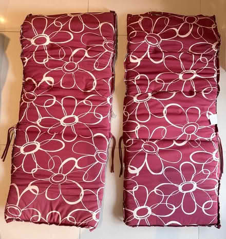Photo of free Outdoor chair pad/cushion x 2 (Huyton) #1