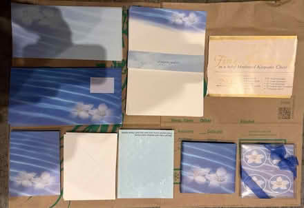 Photo of free Stationery set with floral design (Valencia Avenue, Sunnyvale) #2