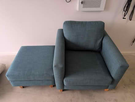 Photo of free Green armchair and ottoman (Macquarie ACT) #3