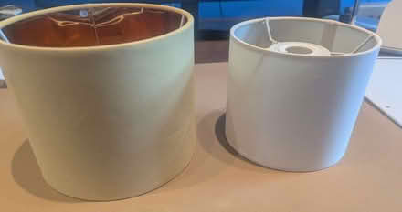 Photo of free Two small lampshades for bedside lamps (Chalkwell SS9) #1