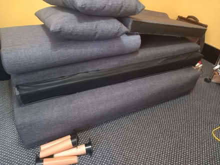 Photo of free Small grey two-seater sofa (Heaton Park M25) #3