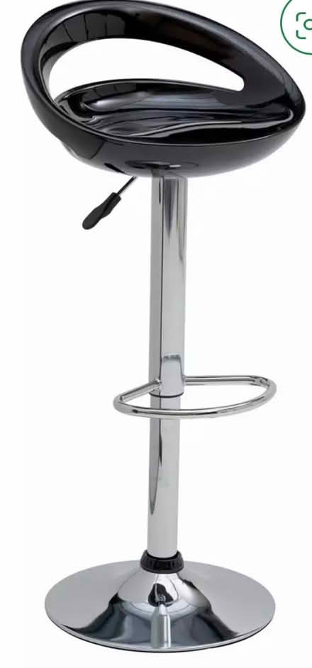 Photo of free Black gloss adjustable bar stool (Beaconsfield HP9) #1