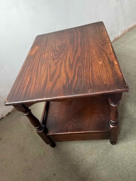 Photo of free Solid Dark Wood Side Table (Woodside SE25) #3