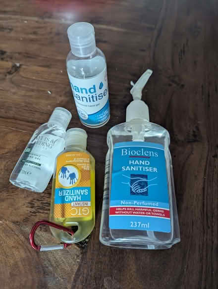 Photo of free Various (opened) hand sanitiser (Berkhamsted HP4) #1