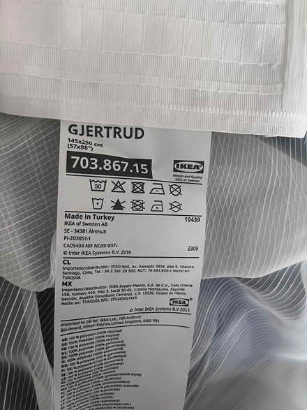 Photo of free Sheer curtain and rod (brentford TW8) #1