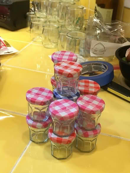Photo of free Tiny Bonne Maman jars with lids (Wallingford) #1