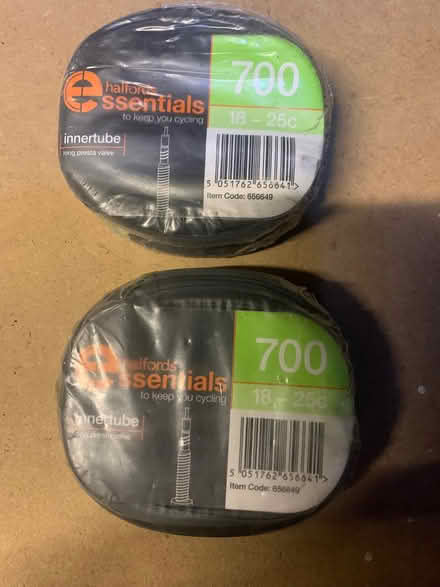 Photo of free 2 x 700c bicycle tyre inner tubes (Alcester Lanes End B14) #1