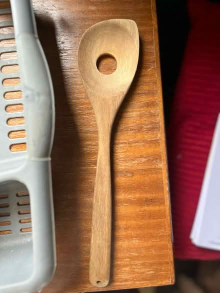 Photo of free Wooden spoon with hole (HP3 Bennett’s end) #1