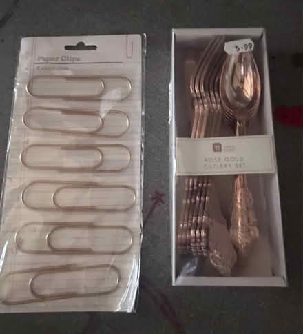 Photo of free Cutlery set and giant paper clips (Ladygrove OX11) #1