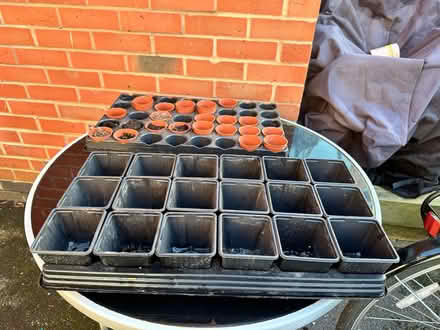 Photo of free Plastic plant pots and tomato food (Blaby LE8) #1