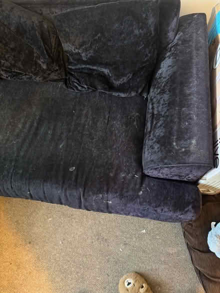Photo of free Black L shaped sofa / chair (Carlton NG4) #1