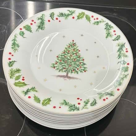 Photo of free 9 Christmas plates (Ockbrook Derby) #1