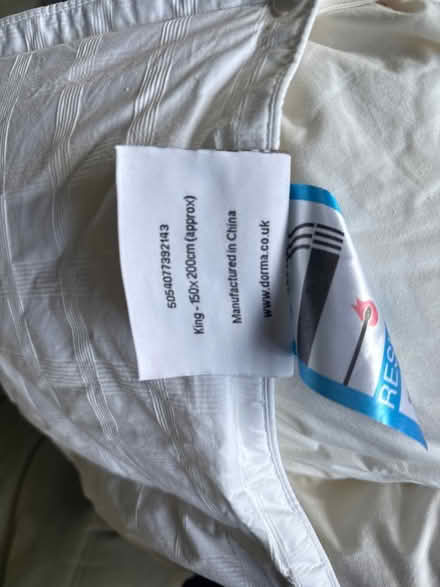 Photo of free Goose down mattress topper KingSize (W13) #3