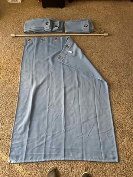 Photo of free Curtain rod and 4 curtains (San Jose California) #1